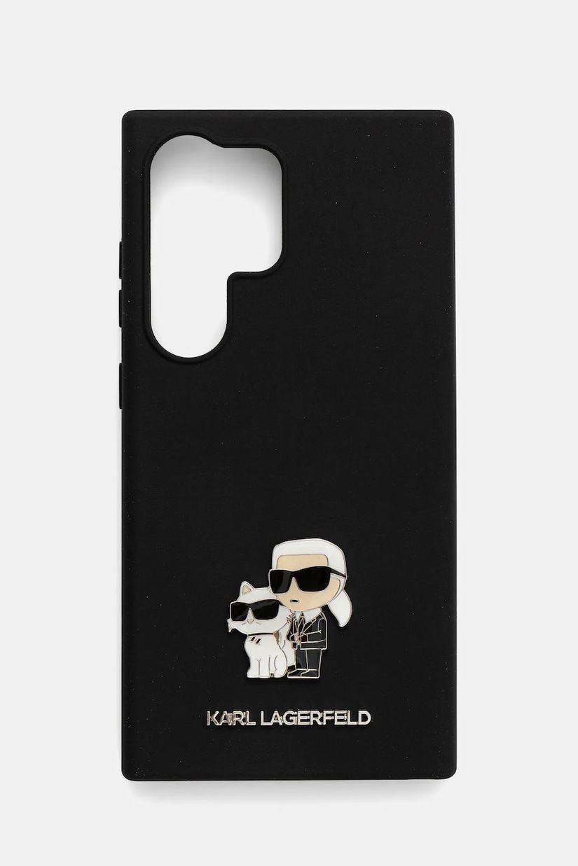 Karl Lagerfeld husă pentru telefon Samsung S24 Ultra culoarea negru, KLHCS24LSMHKCNPK
