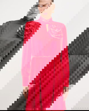 Fracomina rochie culoarea roșu, mini, evazați, FR25WD1018W41101