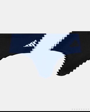 adidas Performance costum de baie 3-Stripes culoarea bleumarin, JY3735