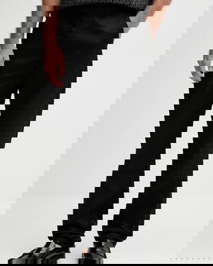 Michael Kors pantaloni culoarea negru, cu fason chinos, CT53054HVS