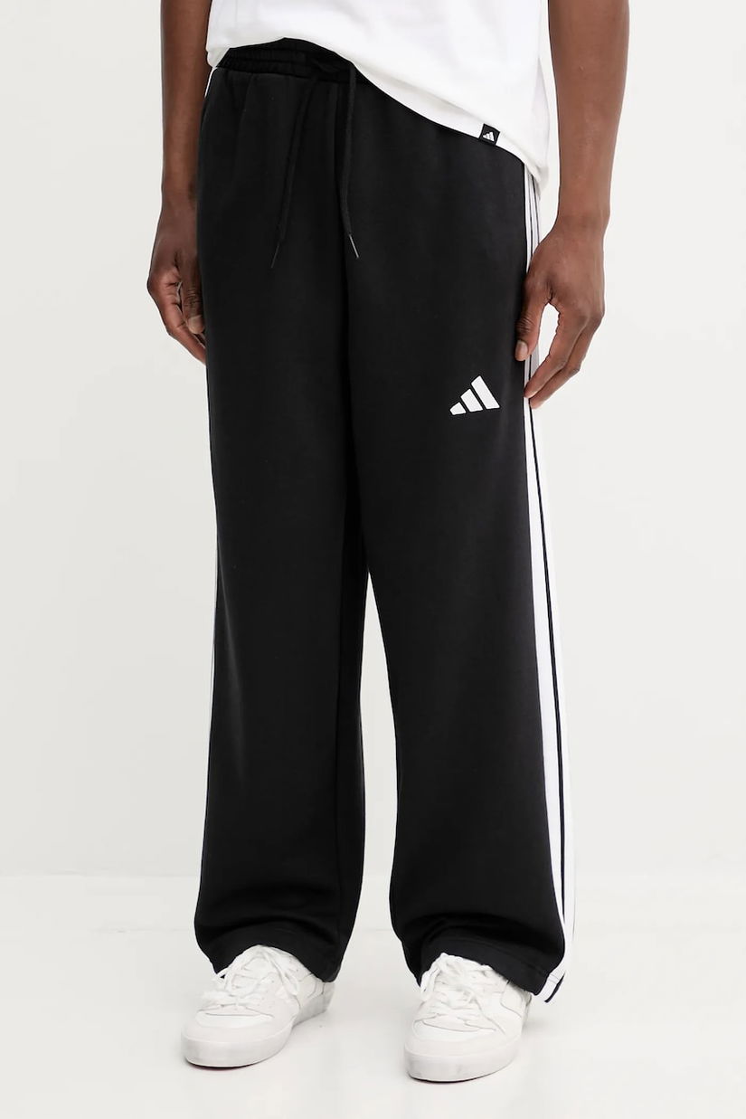 adidas pantaloni de trening Essentials culoarea negru, cu imprimeu, JM1770