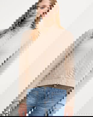 Joop! bluză culoarea bej, uni, 30047776