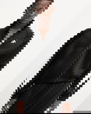 adidas bluză Stadium culoarea negru, uni, JL6886