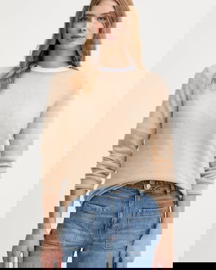 Joop! pulover de cașmir culoarea bej, light, 30047487