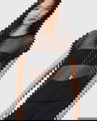 AllSaints bluză THEA culoarea negru, W207JC