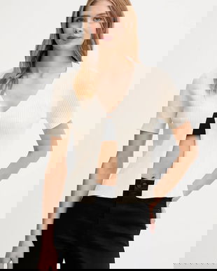 Dkny cardigan culoarea bej, light, P52XAX02