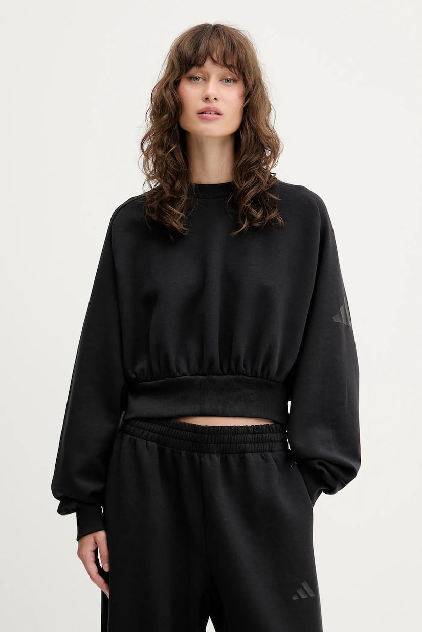 adidas bluză All SZN culoarea negru, cu imprimeu, JM3836