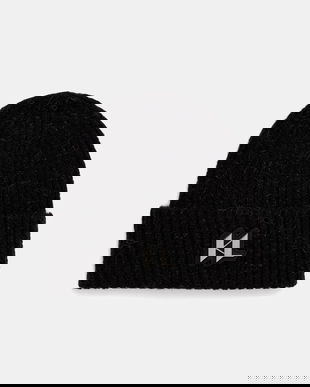 Karl Lagerfeld căciulă K/MONOGRAM culoarea negru, bumbac, A3M33075