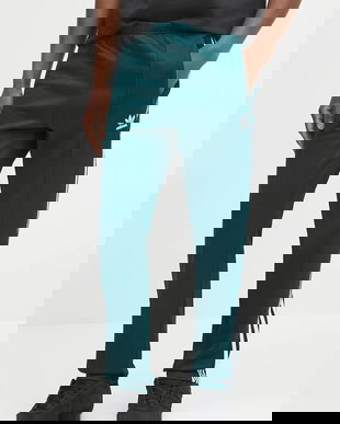 adidas Originals pantaloni de trening Denim TP culoarea verde, cu imprimeu, JY1275