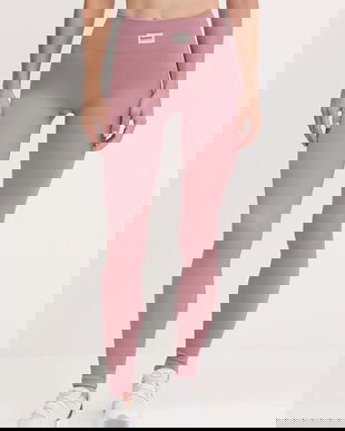 Hummel leggins de antrenament culoarea roz, uni, 230305