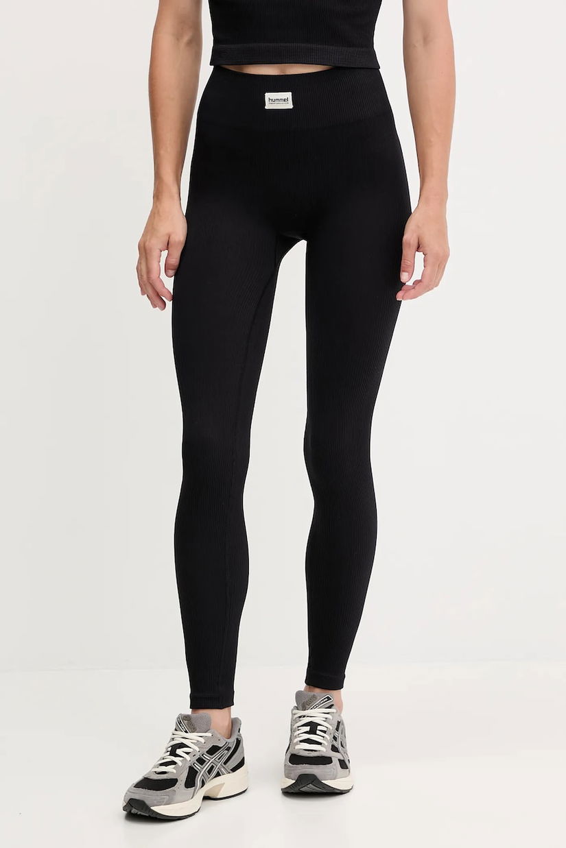Hummel leggins de antrenament culoarea negru, uni, 230305