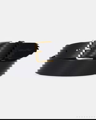 Marc O'Polo curea de piele culoarea negru, 50617739501101