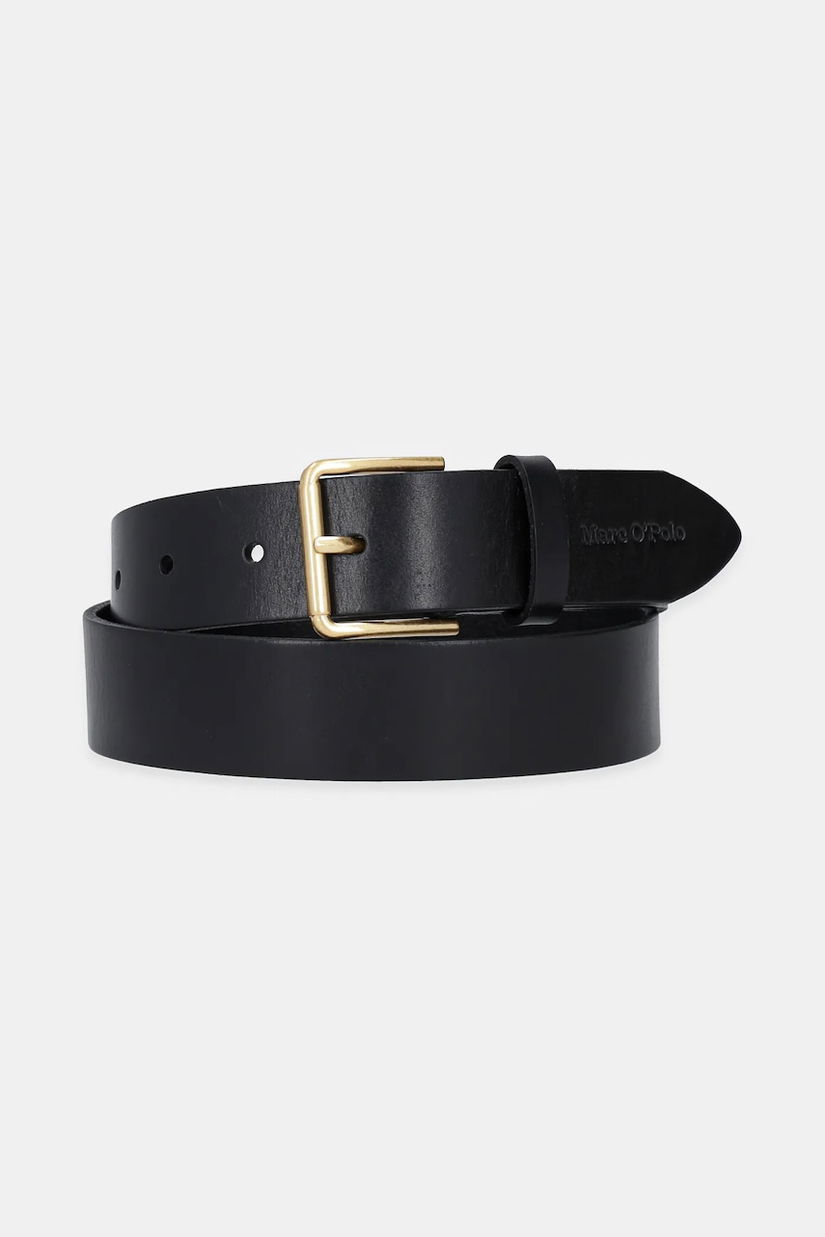 Marc O'Polo curea de piele culoarea negru, 50617739501101