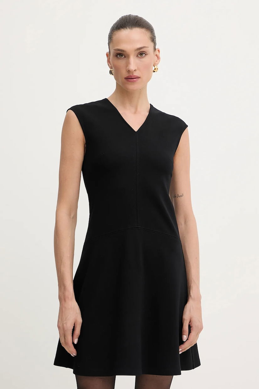BOSS Orange rochie culoarea negru, mini, evazați, 50543845