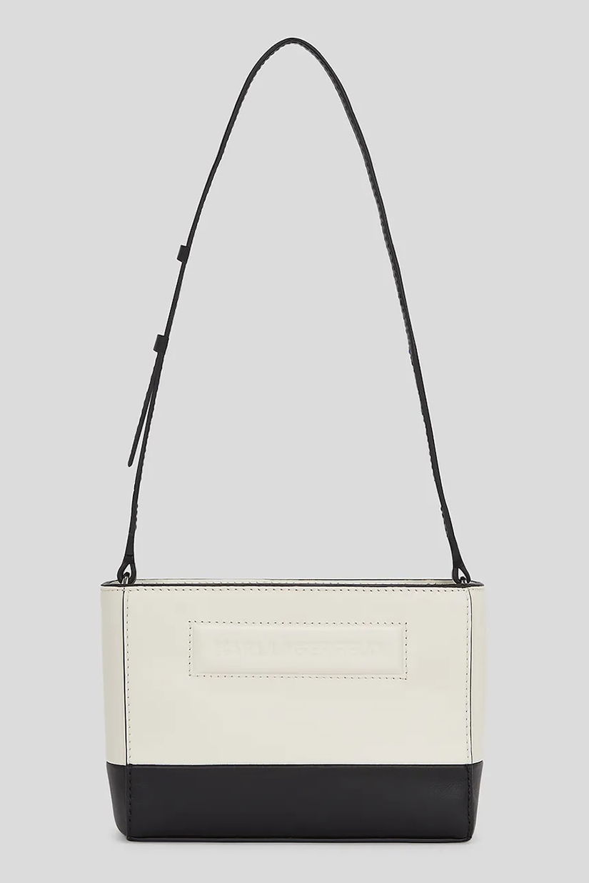 Karl Lagerfeld poșetă de piele culoarea alb, A3W32030