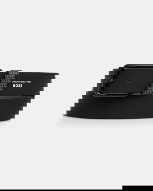 BOSS curea de piele culoarea negru, 50548406