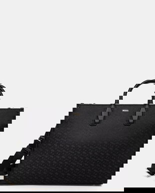 BOSS poșetă culoarea negru, 50552463