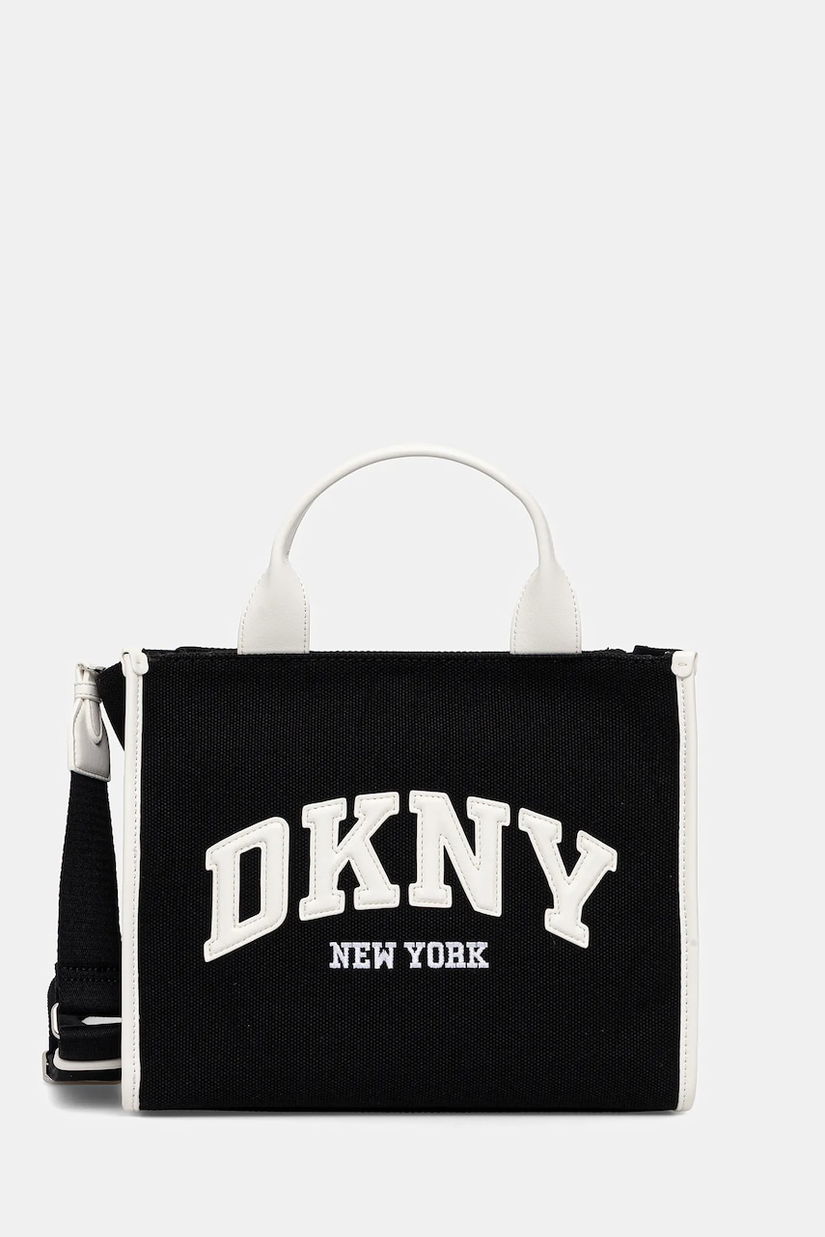 Dkny geantă de bumbac culoarea negru, R52AGR57
