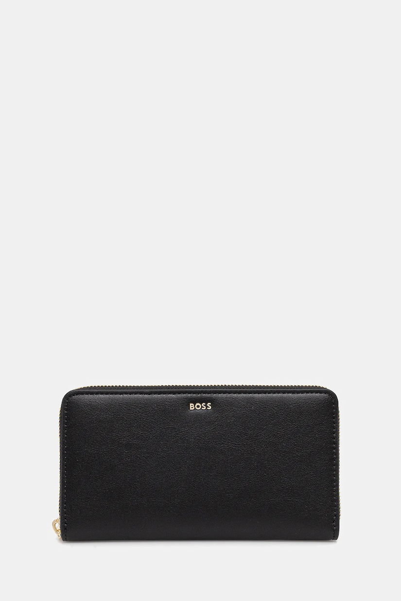BOSS portofel de piele culoarea negru, 50548208