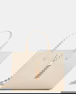 Valentino Bags poșetă culoarea bej, VBS1R414G