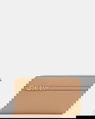 Dkny portofel de piele culoarea verde, R521KM28