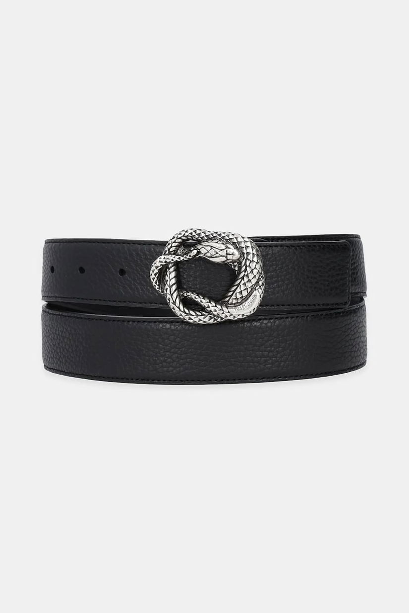 Just Cavalli curea de piele culoarea negru, 79QA6F40 ZP295
