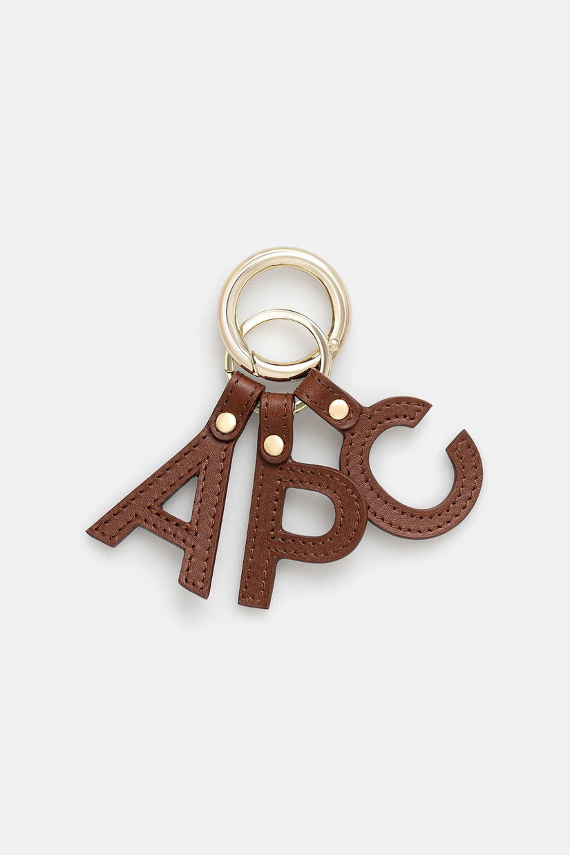 A.P.C. breloc de piele porte-cles lettres PXAWV.F63656
