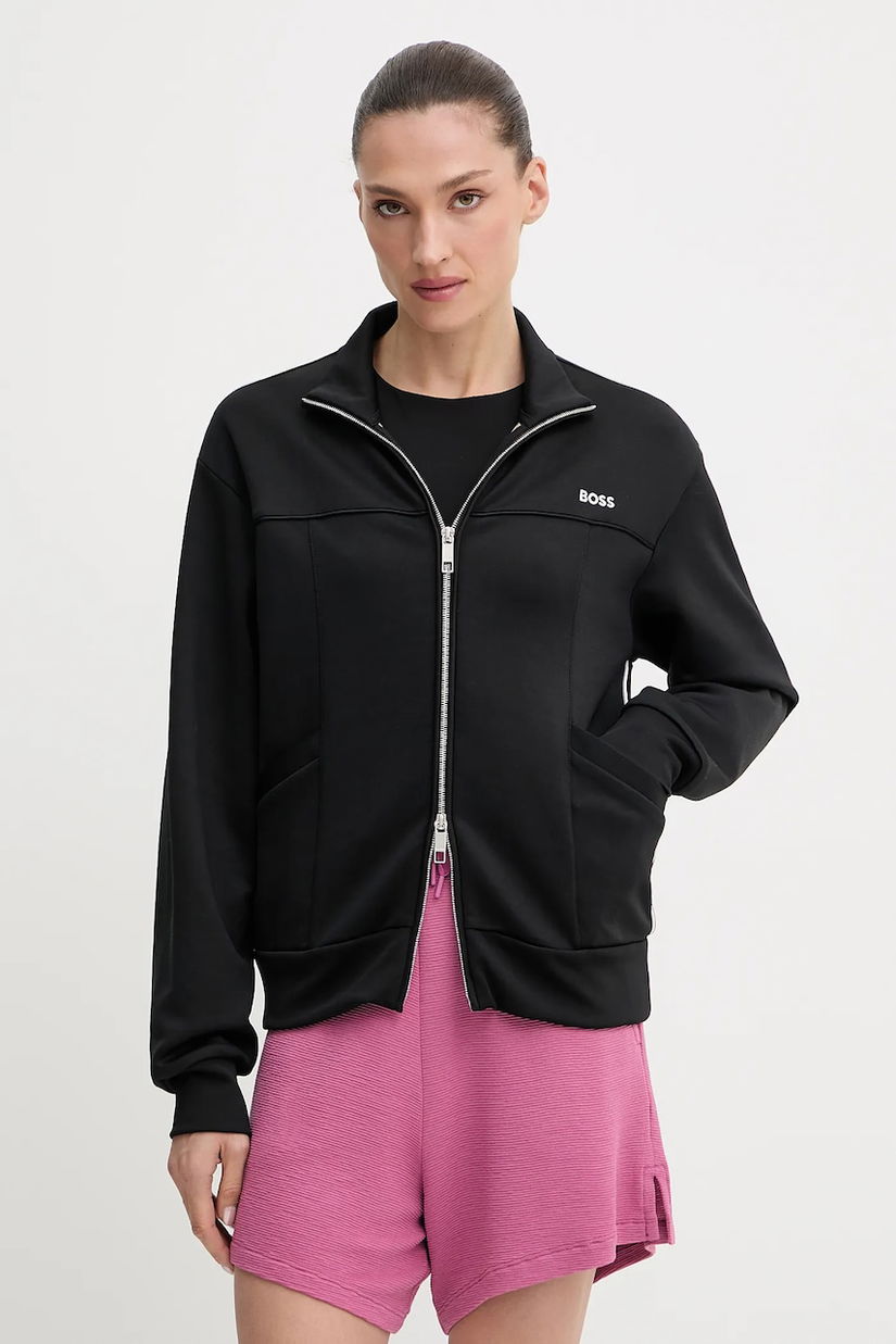 BOSS bluză culoarea negru, uni, 50544177