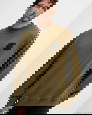 Just Cavalli hanorac de bumbac culoarea verde, cu imprimeu, 79OAIT05 CF500