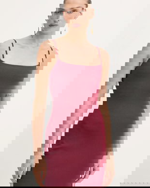 MICHAEL Michael Kors rochie culoarea bordo, mini, mulată, MT5833Z33D