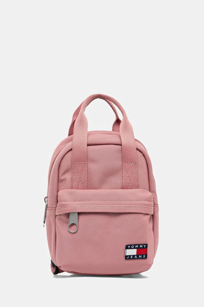 Tommy Jeans rucsac culoarea portocaliu, mic, uni, AW0AW17577