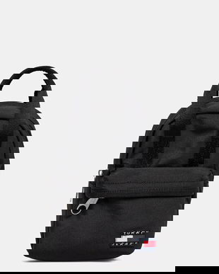 Tommy Jeans rucsac culoarea negru, mic, uni, AW0AW17577
