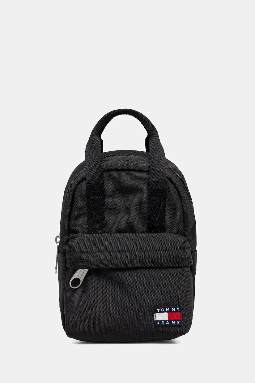 Tommy Jeans rucsac culoarea negru, mic, uni, AW0AW17577