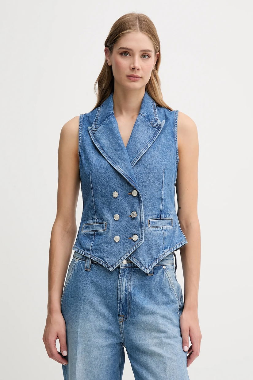 Joop! vestă jeans cu două rânduri de nasturi, 30047819