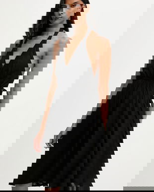 Answear.LAB rochie culoarea negru, mini, evazati