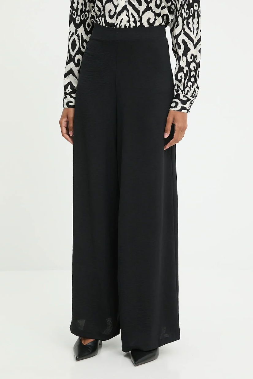 Answear.LAB pantaloni culoarea negru, drept, high waist