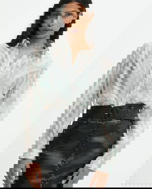 Answear.LAB camasa culoarea verde, cu guler clasic, regular