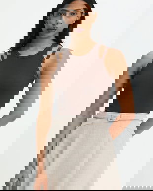 Answear.LAB bluza culoarea maro, neted