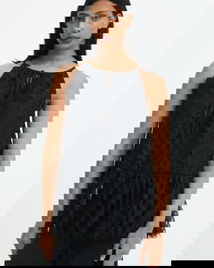 Answear.LAB bluza culoarea negru, modelator