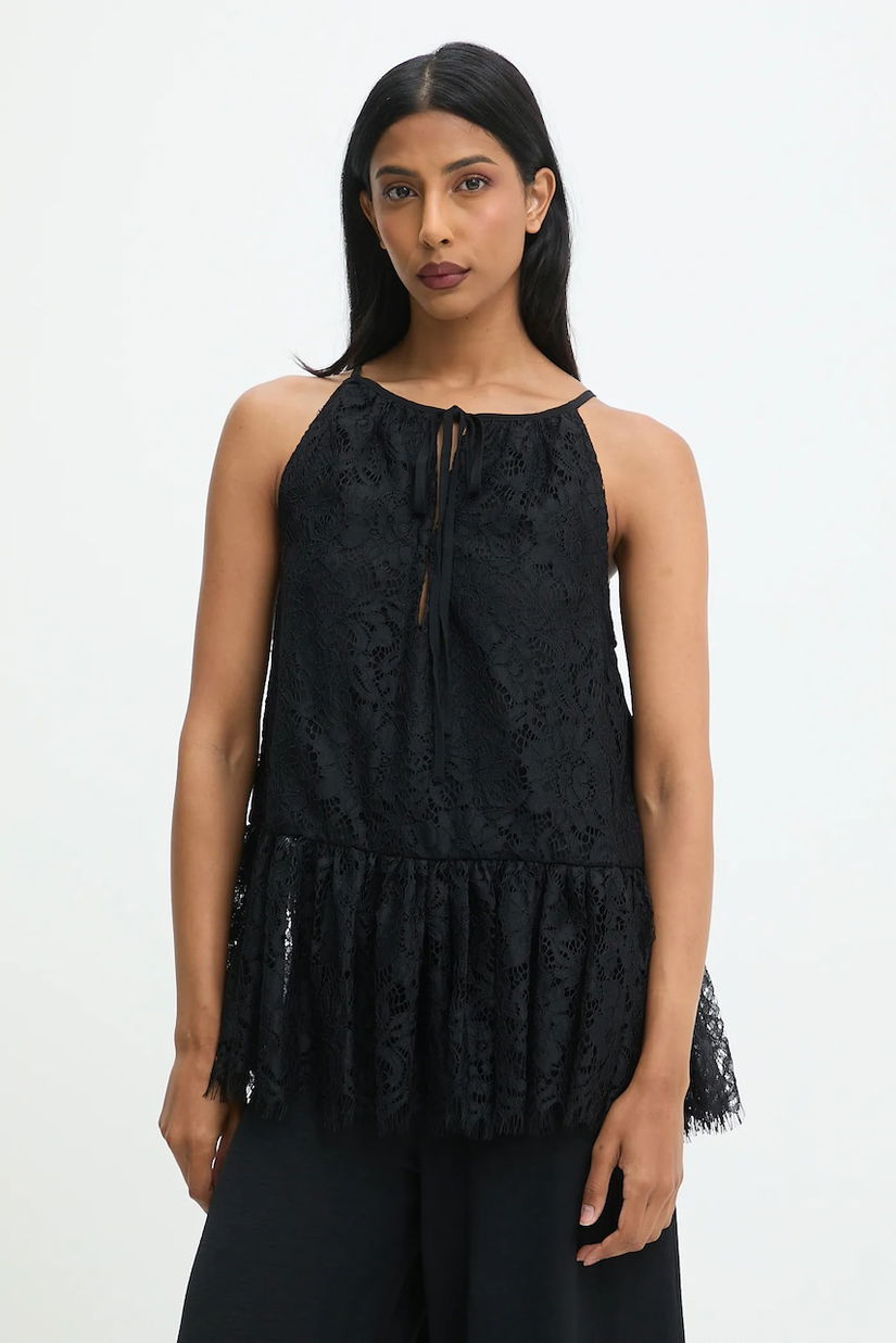Answear.LAB bluza culoarea negru, modelator