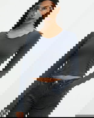 Answear Lab bluza culoarea gri, neted