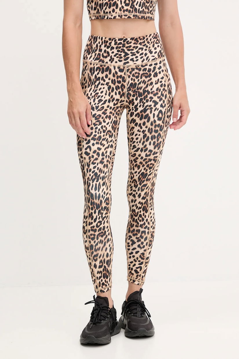 Dkny colanți culoarea gri, cu imprimeu, DP5P3491