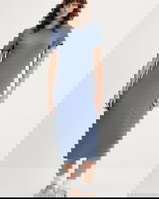 Tommy Jeans rochie midi, evazată, DW0DW19721