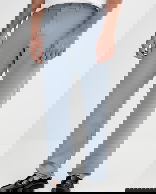 BOSS Green pantaloni culoarea bleumarin, drept, 50534303