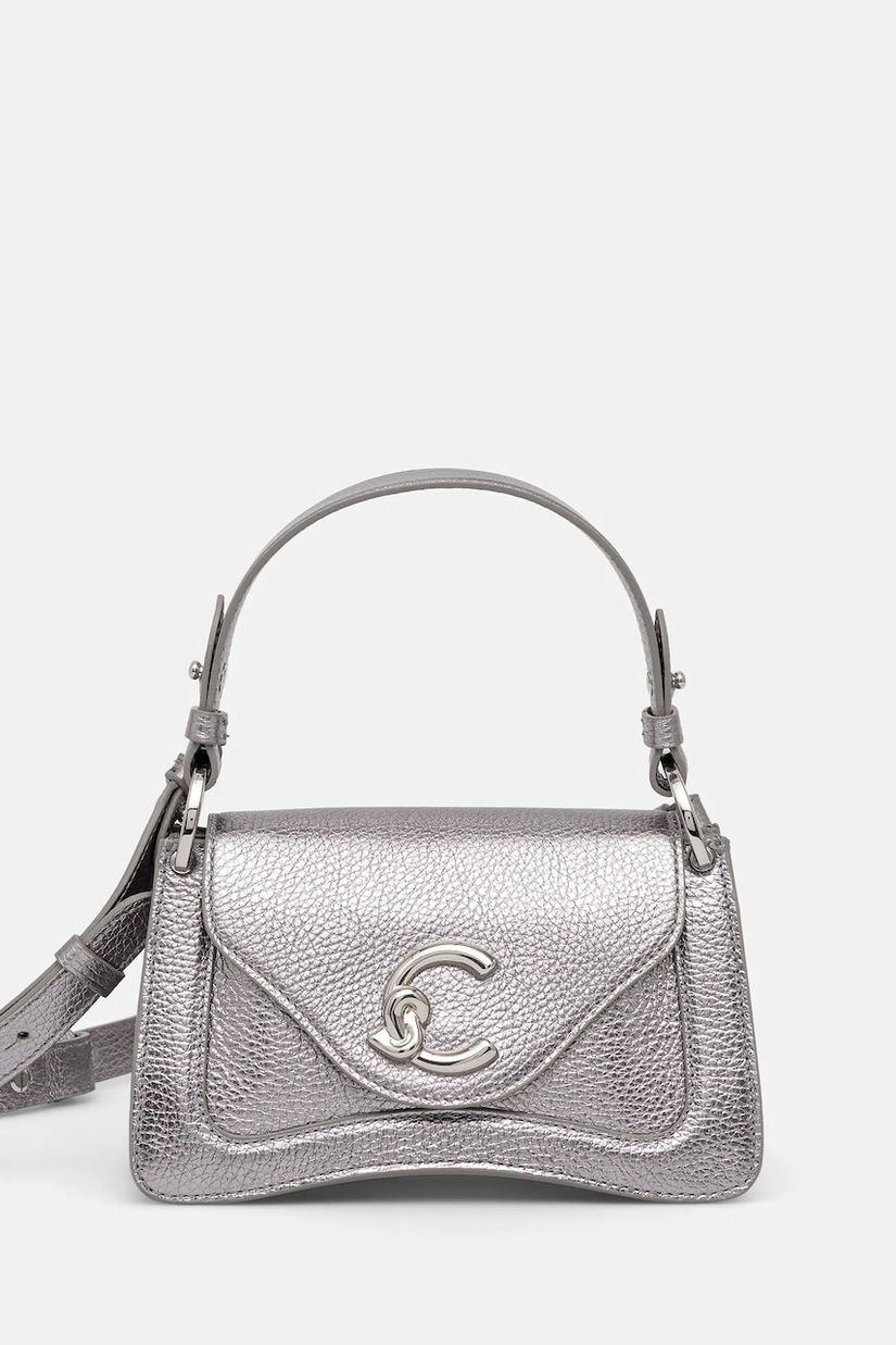 Coccinelle poșetă de piele culoarea negru, E1 SSL 18 04 01