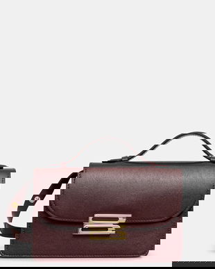 Victoria Beckham poșetă de piele culoarea bej, B424AAC005976A