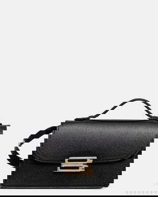 Victoria Beckham poșetă de piele culoarea bej, B424AAC005976A