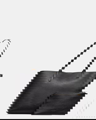 Marc O'Polo poșetă de piele culoarea negru, 50611950301141