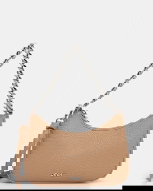 Dkny poșetă culoarea maro, R52EAI10