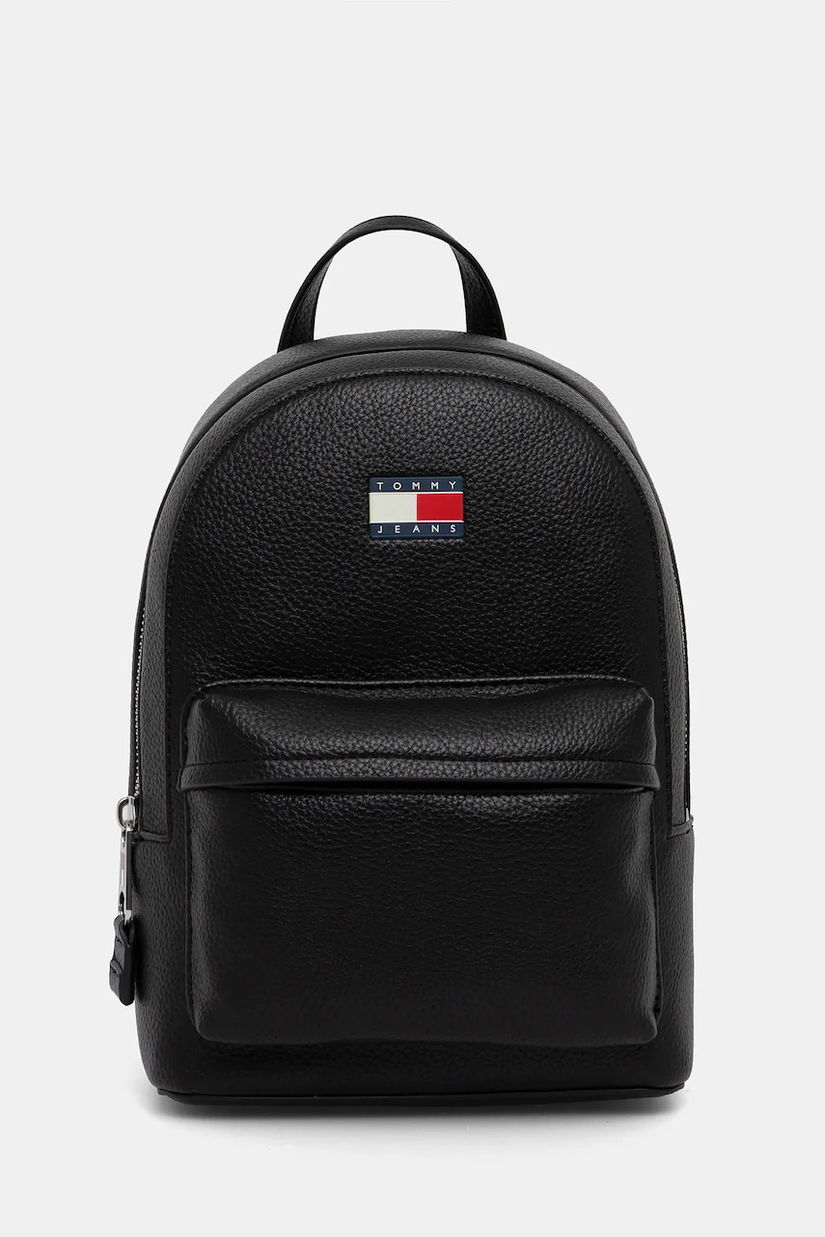 Tommy Jeans rucsac culoarea negru, mic, uni, AW0AW17823